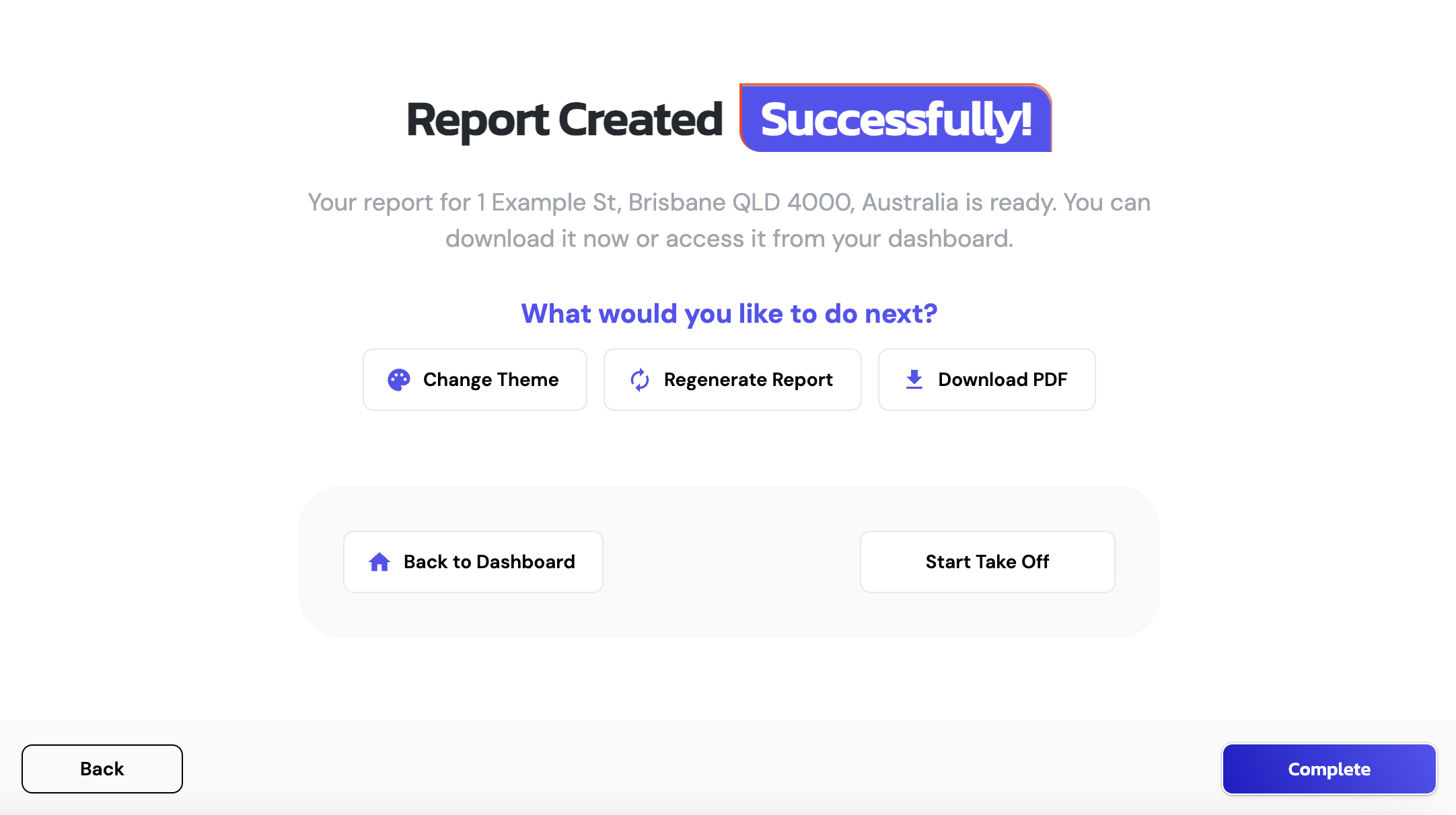 ARIS Detect Generate Report screen with one-click PDF export