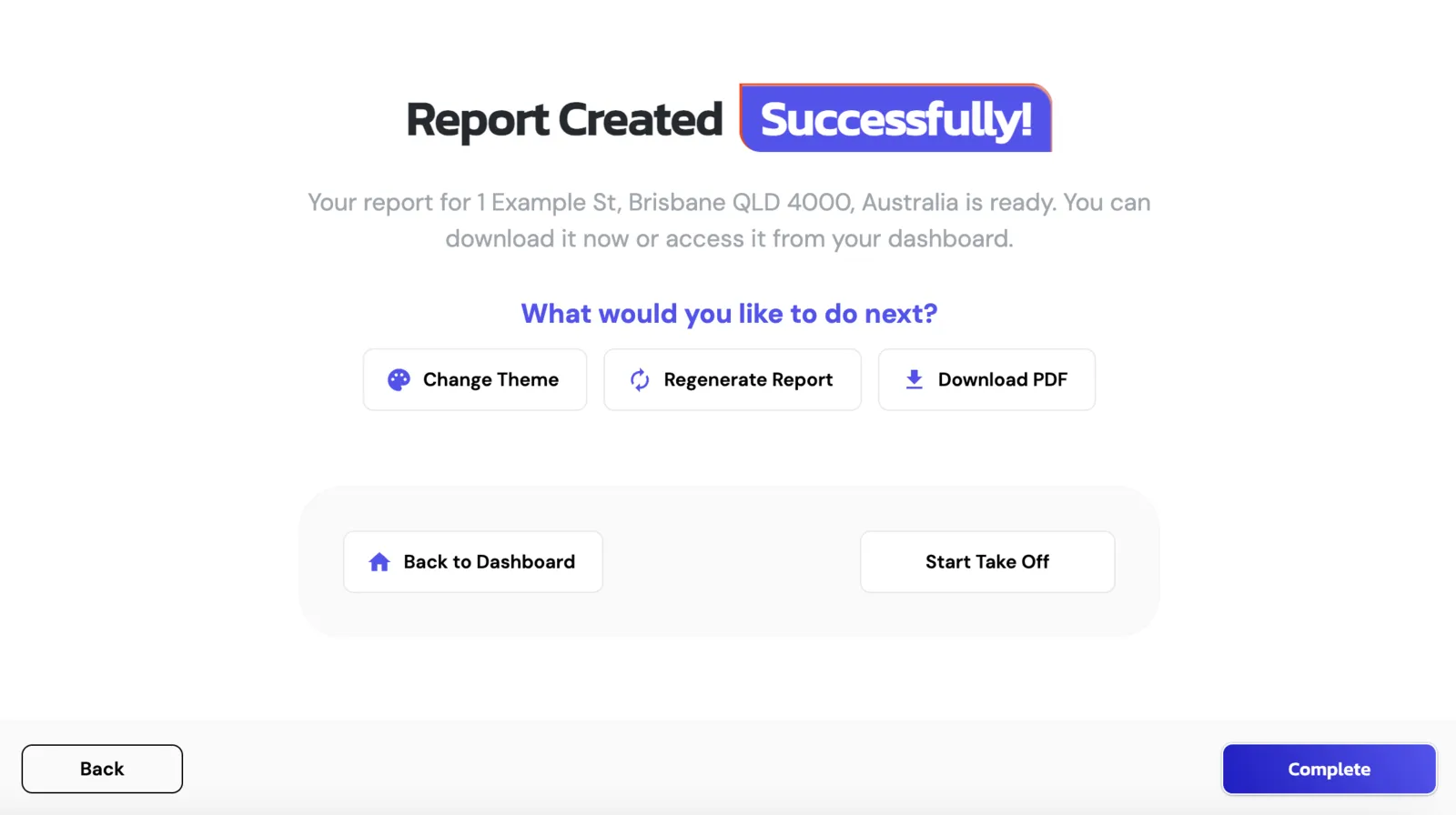 ARIS Detect Generate Report screen with one-click PDF export