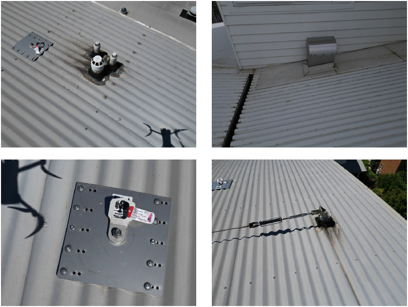 Step 6: Inspect Roof Penetrations, example photographs